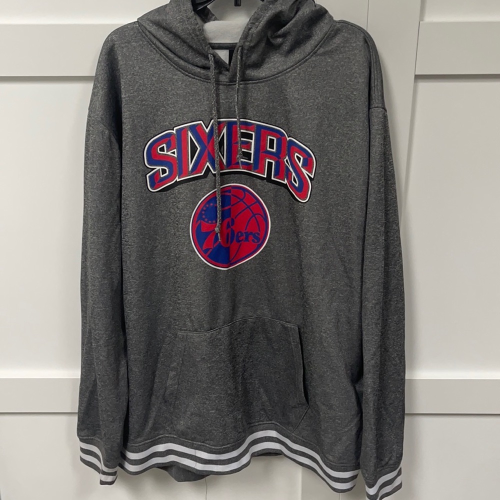 UNK 76ers grey/red hoodie 2XL